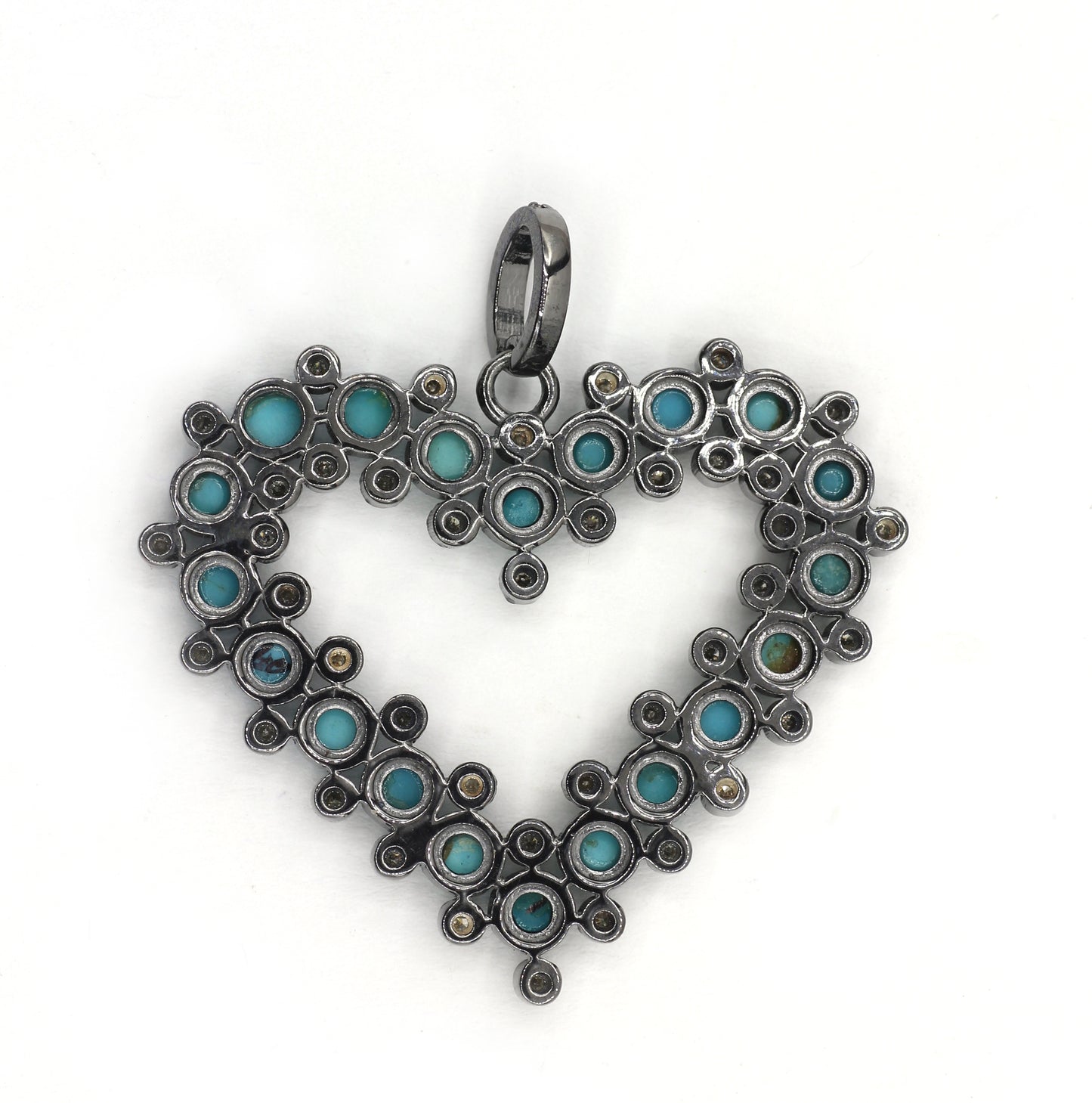 Heart Pave Diamond Pendant