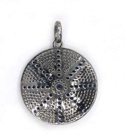 Round Pave Diamond Pendant