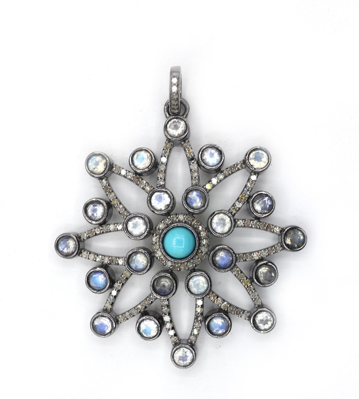 Star Pave Diamond Pendant