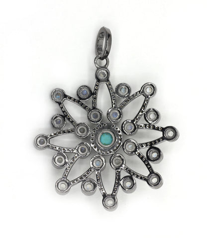 Star Pave Diamond Pendant