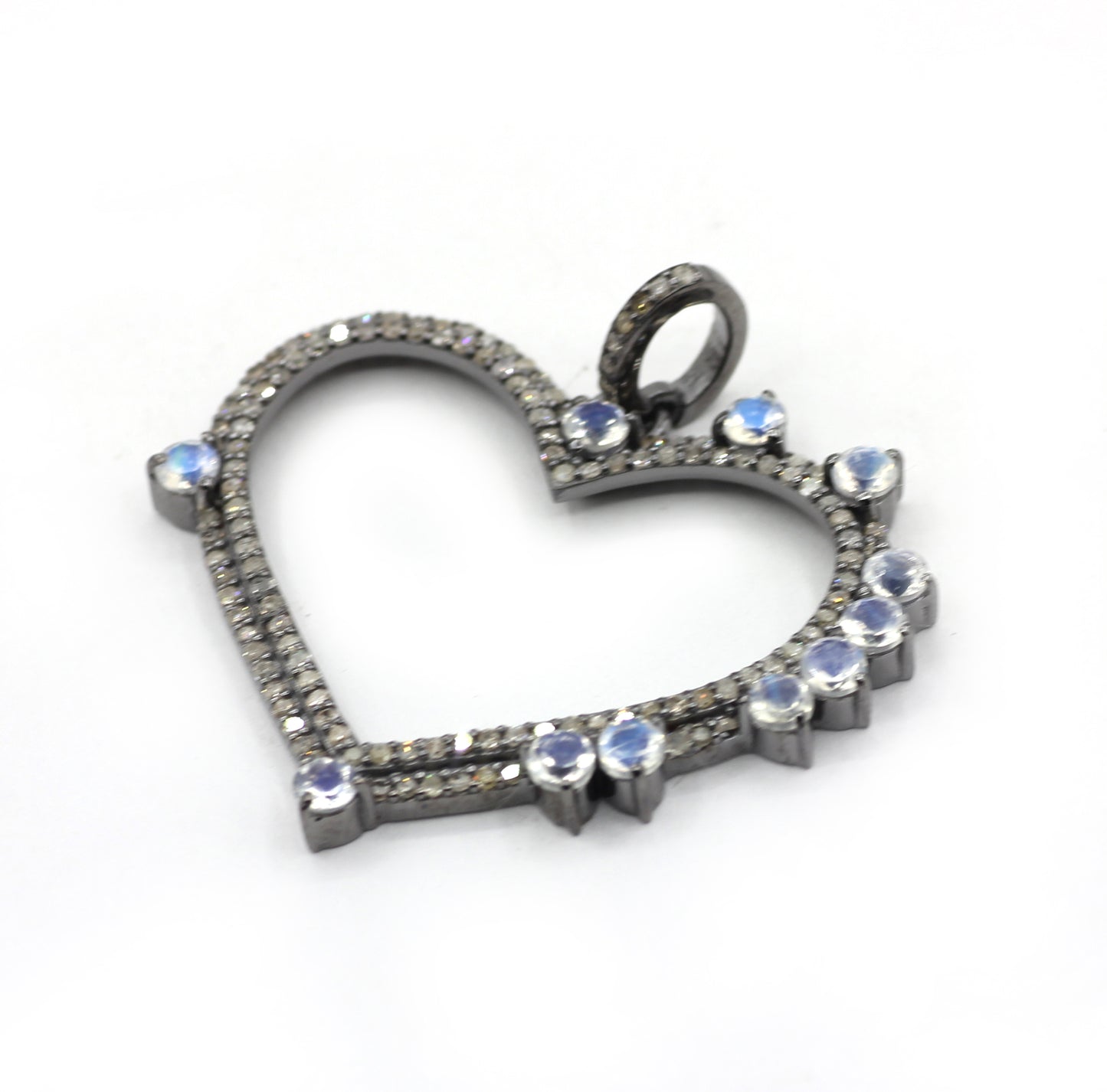 Heart Pave Diamond Pendant
