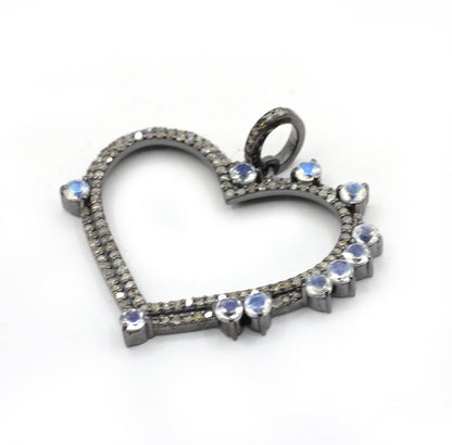 Heart Pave Diamond Pendant
