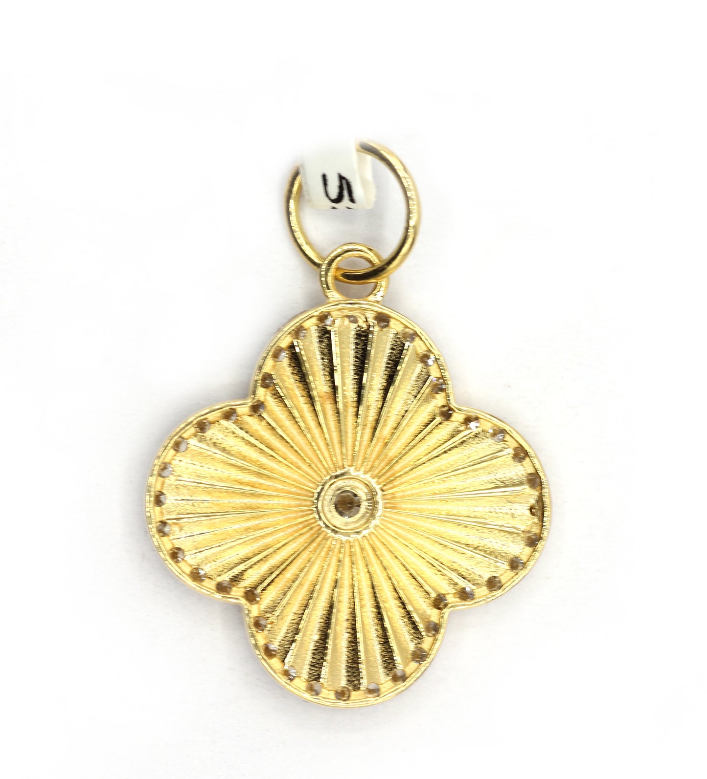 14k Solid Gold Diamond Pendants.