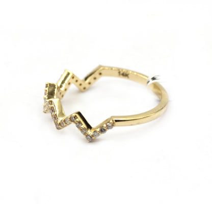 14k Solid Gold Diamond Rings
