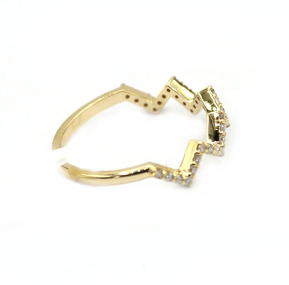 14k Solid Gold Diamond Rings