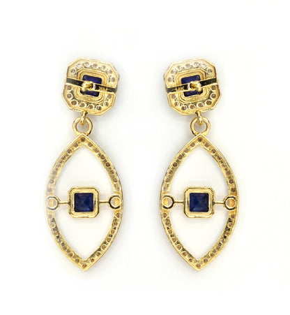 14k Solid Gold Diamond Earring