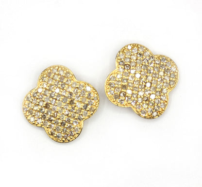 14k Solid Gold Diamond Stud Earring.14k Solid Gold Diamond Earring..