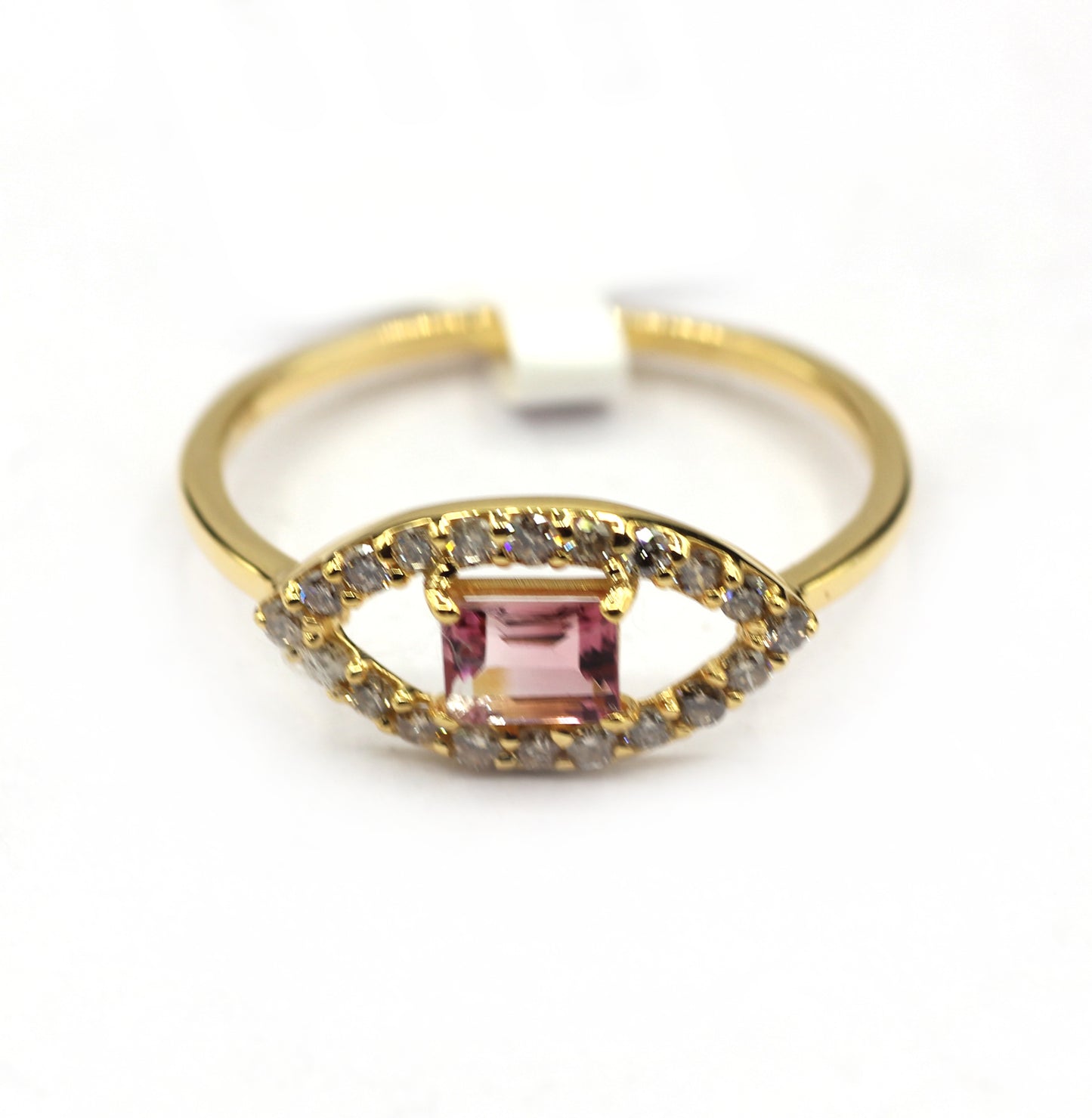 Evil Eye 14k Solid Gold Diamond Rings..