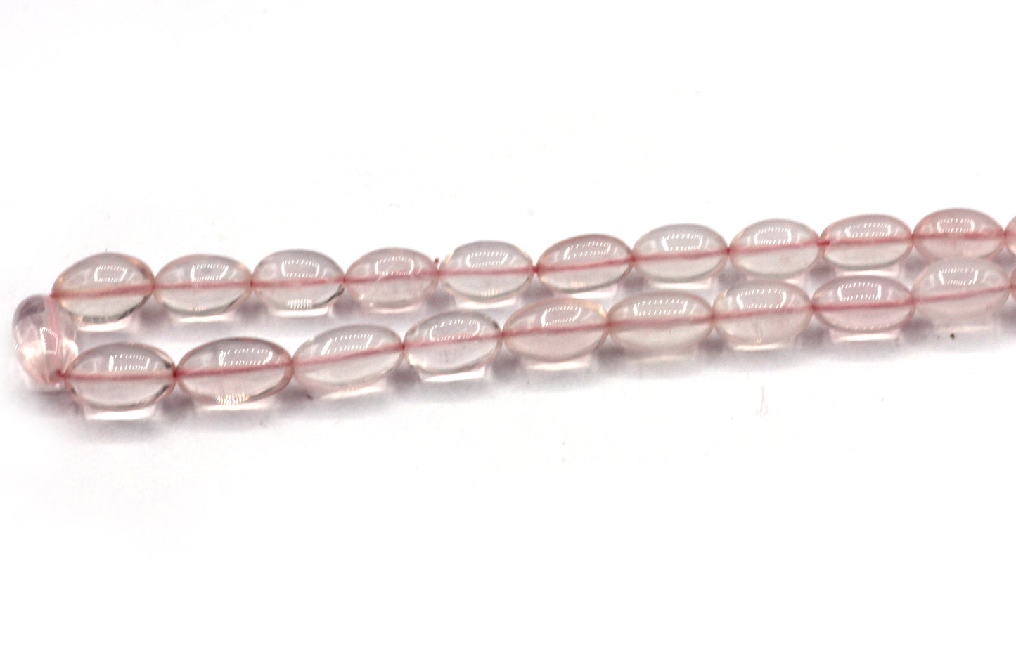 Quartz, Rose Quartz Beads Smooth Oval Genuine Natural Rose Quartz Gemstone Beads