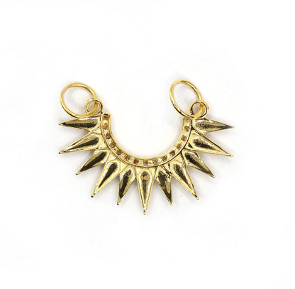 14k Solid Gold Diamond Pendants.