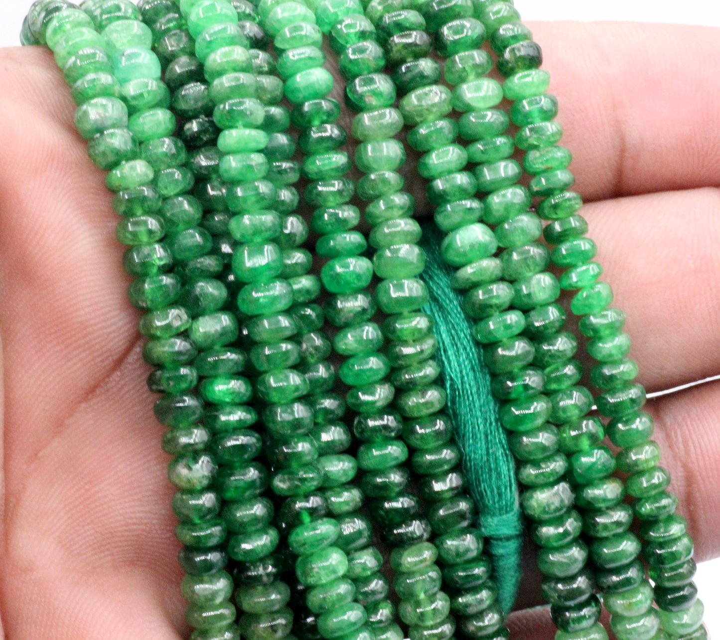 Tsvorite Smooth Bead, Size 5 mm