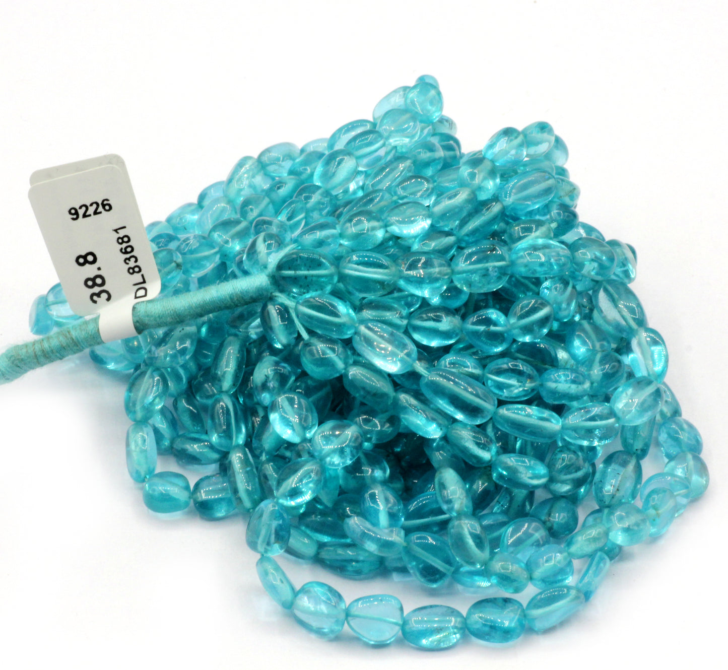 Apatite Smooth Nuggets Bead. Size 6x9 mm