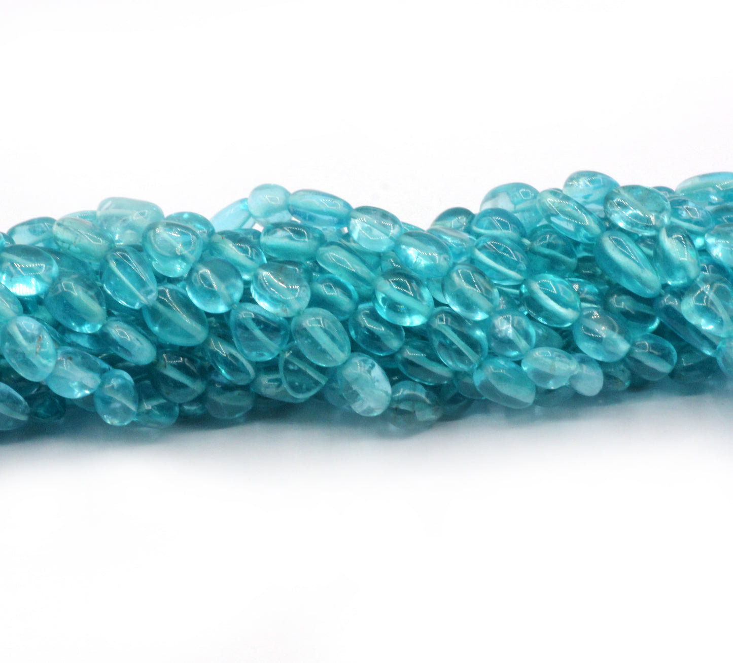 Apatite Smooth Nuggets Bead. Size 6x9 mm