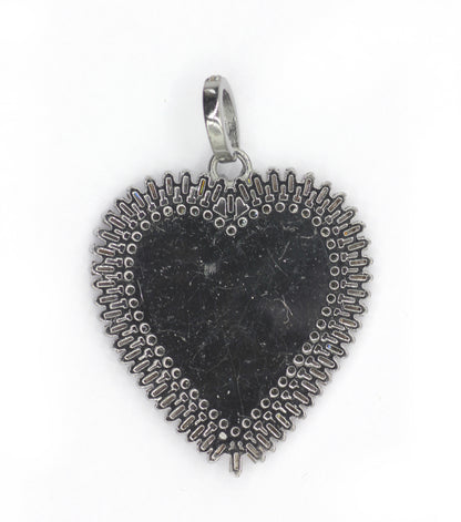 Heart Pave Diamond Pendant