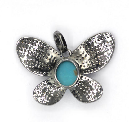Butterfly Pave Diamond Pendant