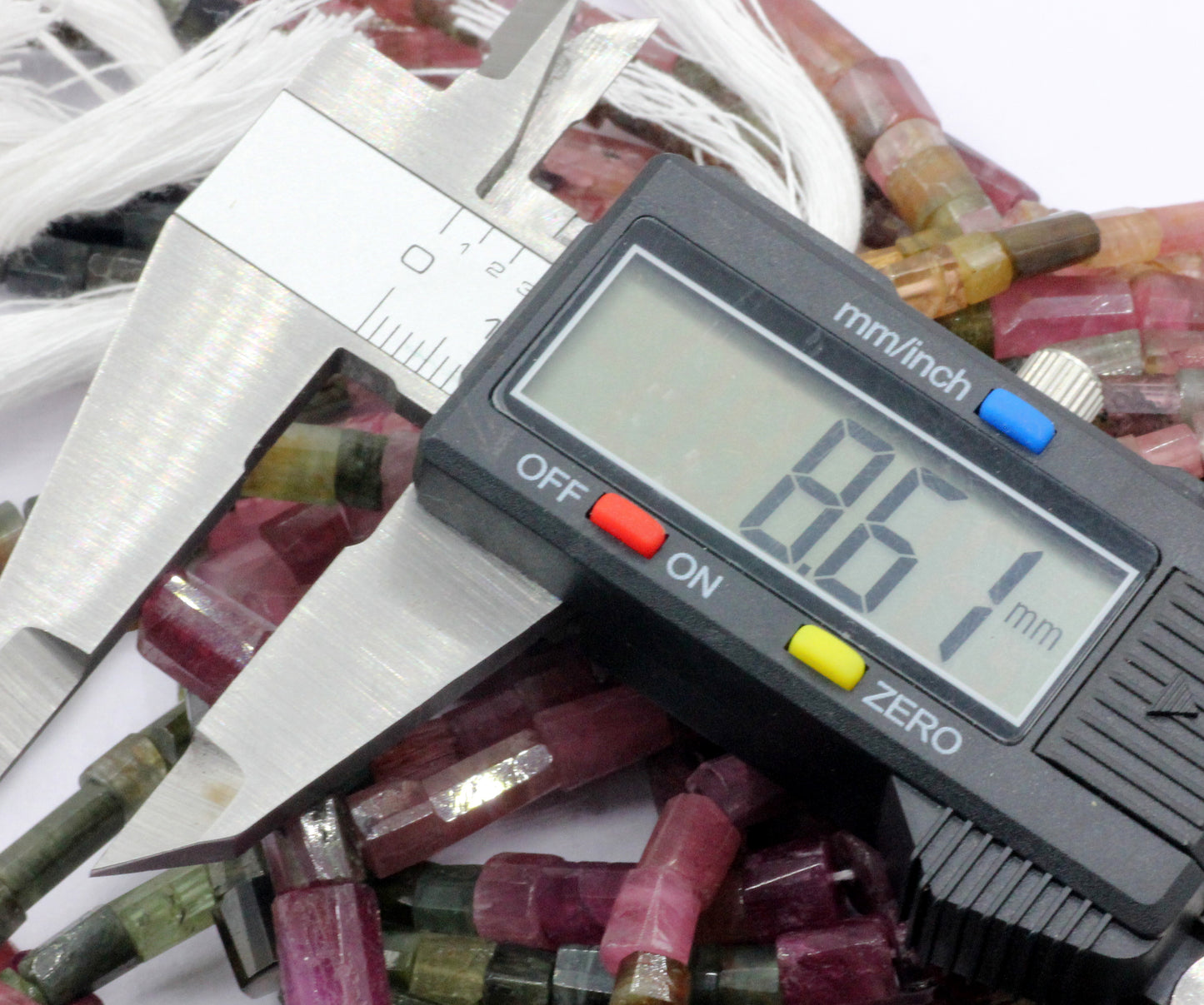 Tourmaline, Multi Tourmaline Beads Faceted Tube
