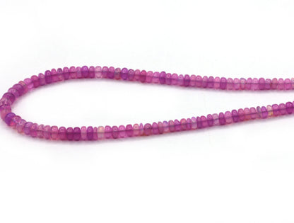 Opal, Pink Opal Beads Smooth, Dyed Color,  Size 4 mm, Natural Opal, Coated Dyed Color