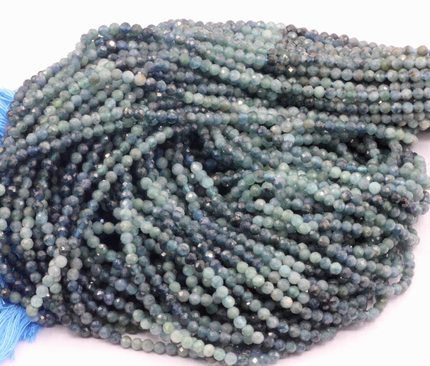 Tourmaline Beads Round Faceted, Laser Diamond Cut Faceted Round