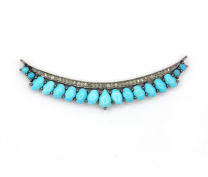 Silver Pave Diamond Pendant