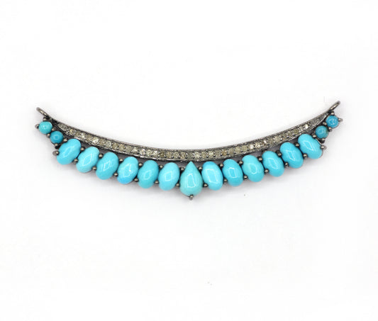 Silver Pave Diamond Pendant