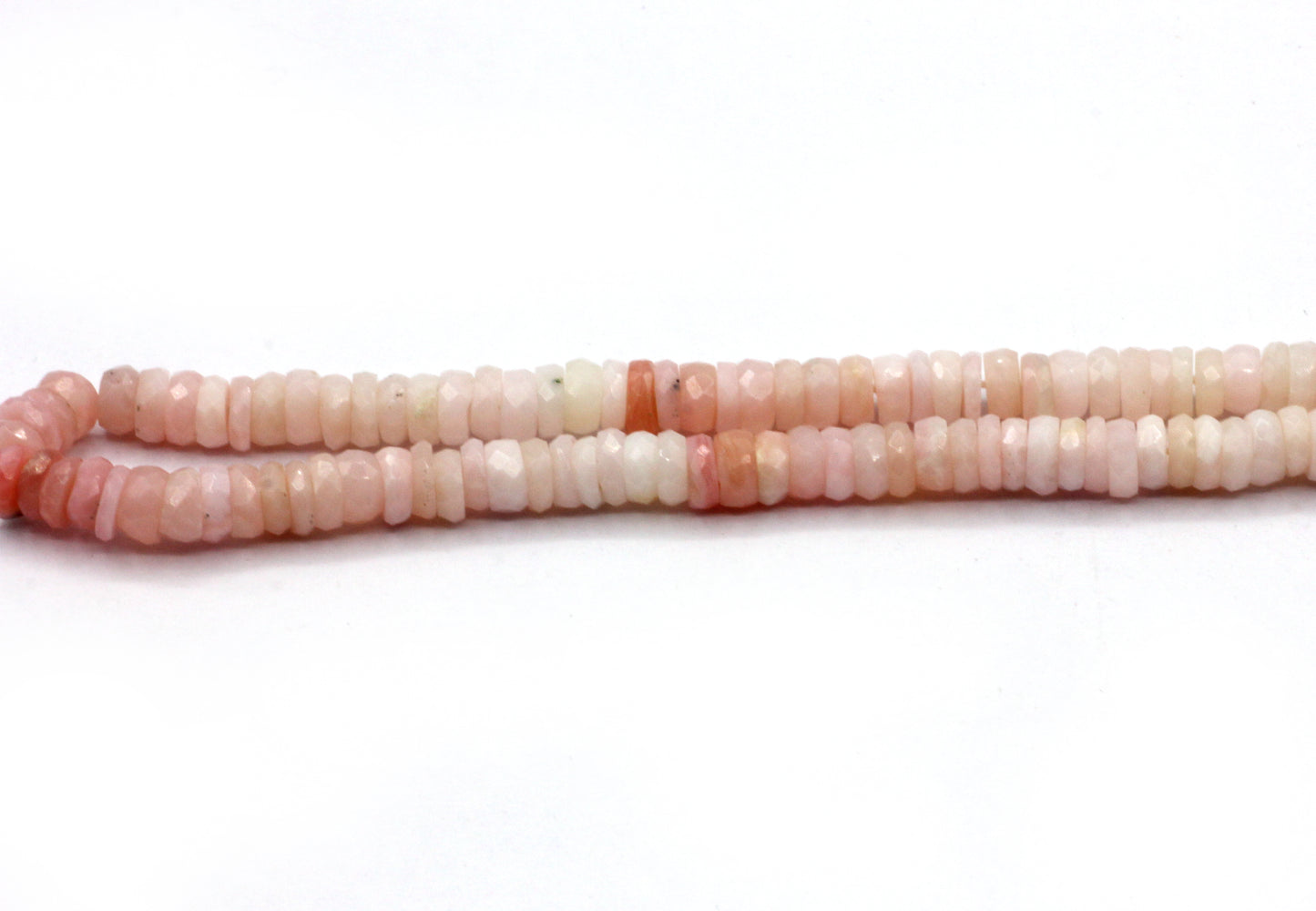Opal, Pink Opal Faceted Heshi, Faceted Donut, Faceted Tyre