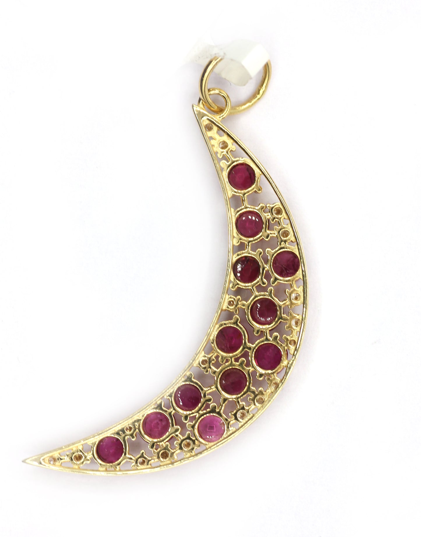 Moon 14k Solid Gold Diamond Pendants.