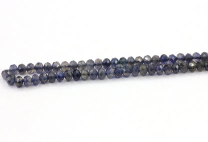 Iolite Beads Faceted 5mm to 6mm Rondelle