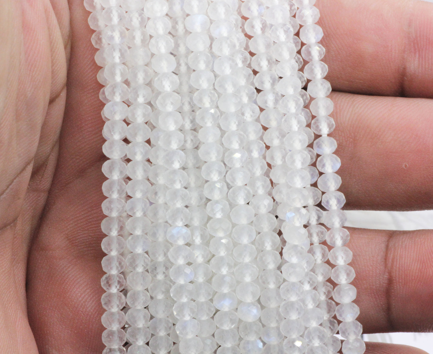 Moonstone, Rainbow Moonstone Faceted Beads