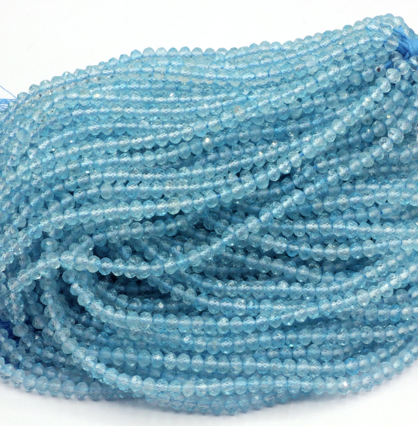 Topaz Blue Faceted Beads