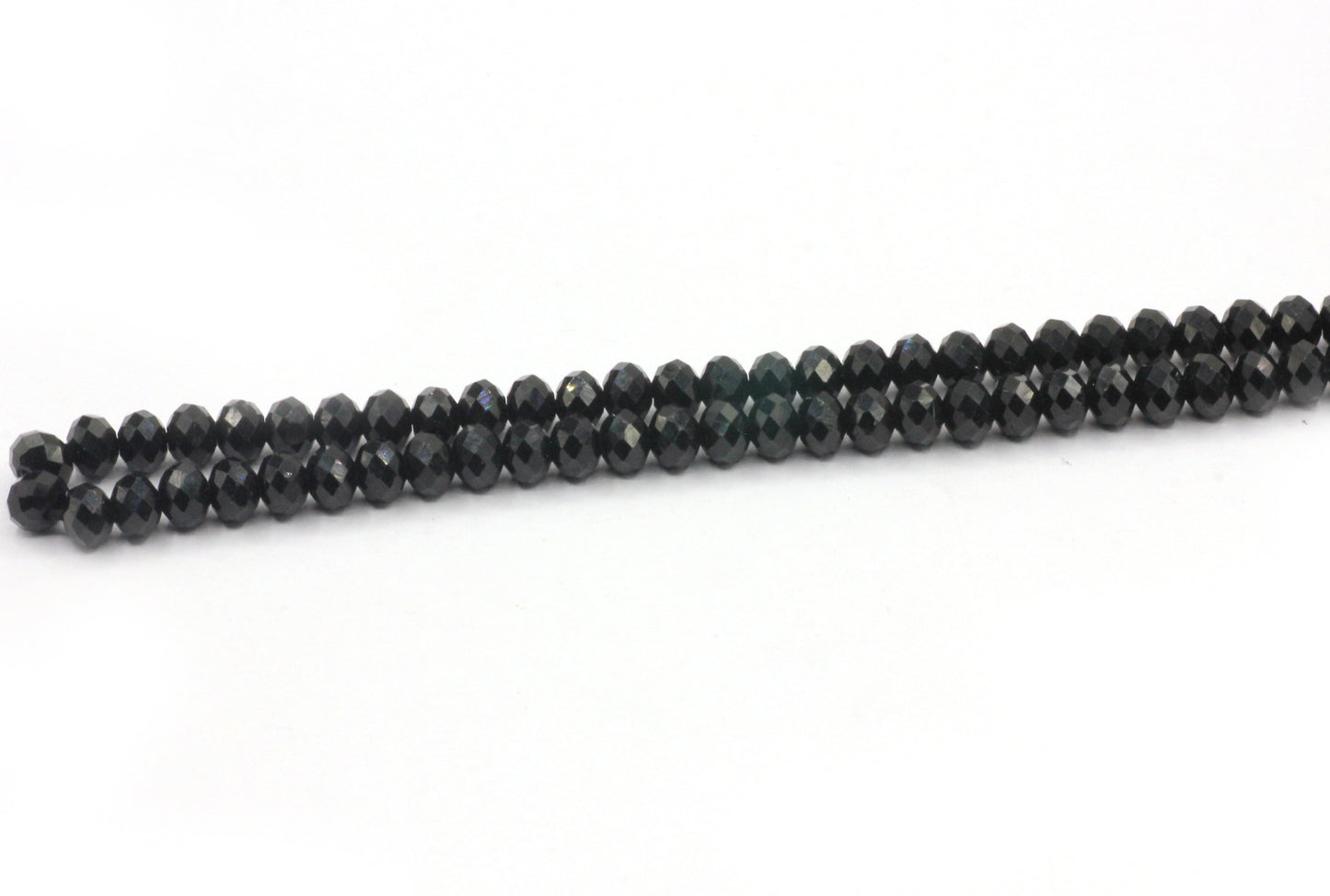 Spinel, Black Spinel  Faceted Beads