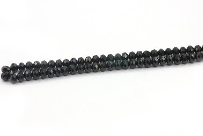 Spinel, Black Spinel  Faceted Beads