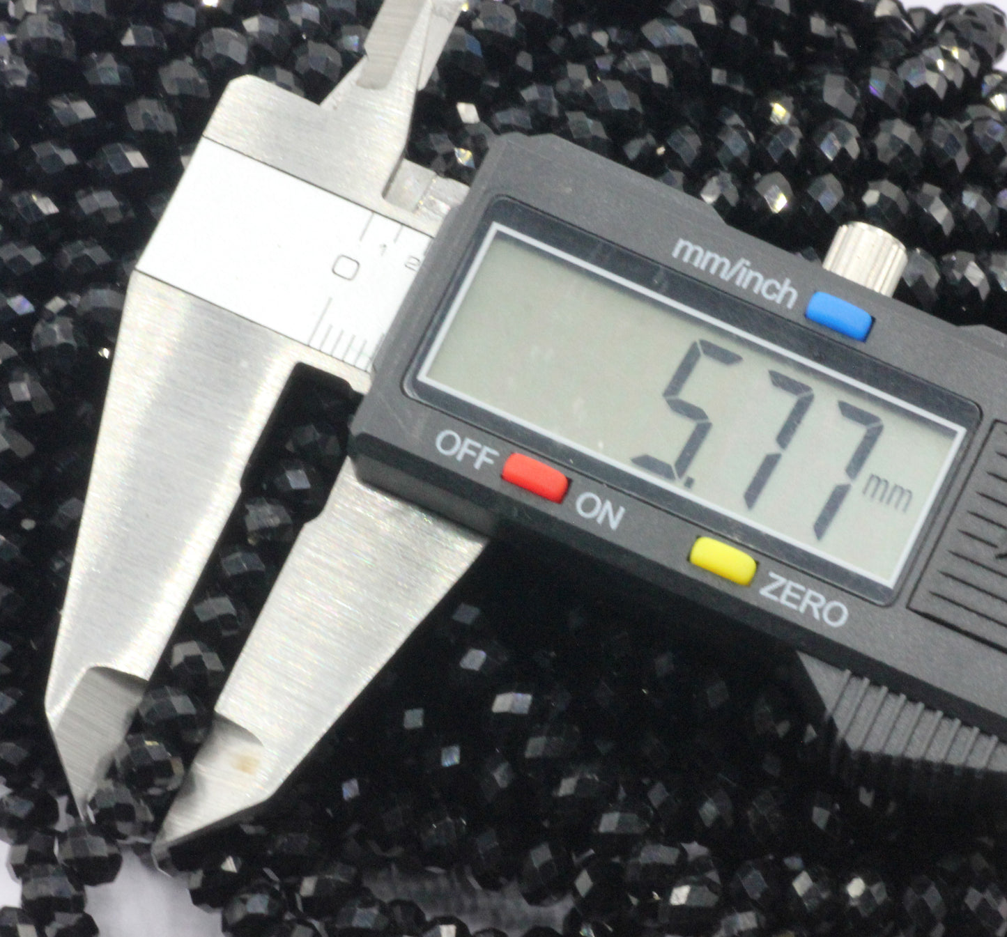 Spinel, Black Spinel  Faceted Beads