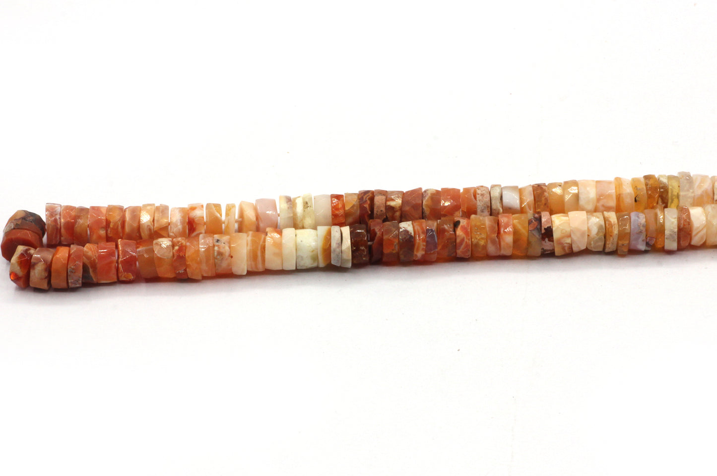 Opal, Fire Opal Faceted Heshi, Faceted Donut, Faceted Tyre
