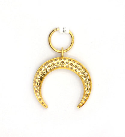 Moon 14k Solid Gold Diamond Pendants.