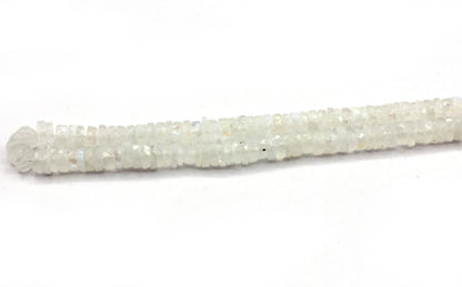 Moonstone, Rainbow Moonstone Faceted Heshi, Faceted Donut, Faceted Tyre