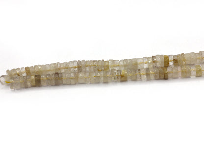 Quartz, Golden Rutile Faceted Heshi, Faceted Donut, Faceted Tyre