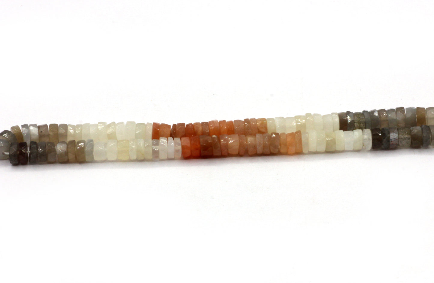 Moonstone, Multi Moonstone Faceted Heshi, Faceted Donut, Faceted Tyre