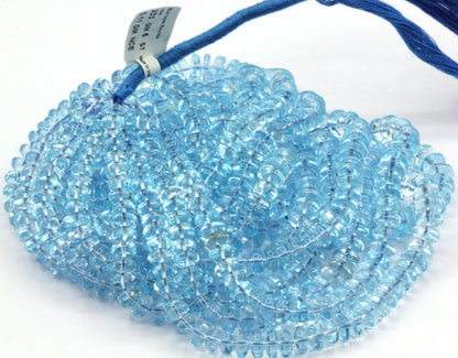Topaz, Blue Topaz Smooth Bead