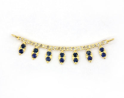 14k Solid Gold Diamond Pendants.