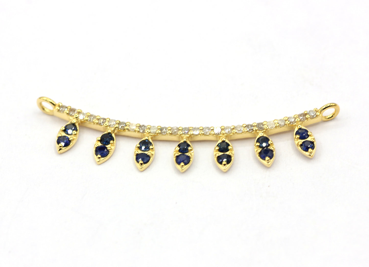 14k Solid Gold Diamond Pendants.