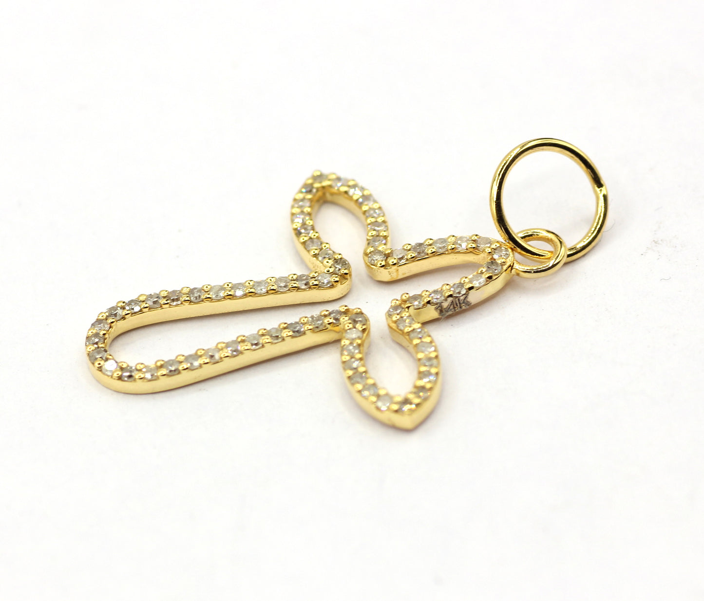 Cross 14k Solid Gold Diamond Pendants.