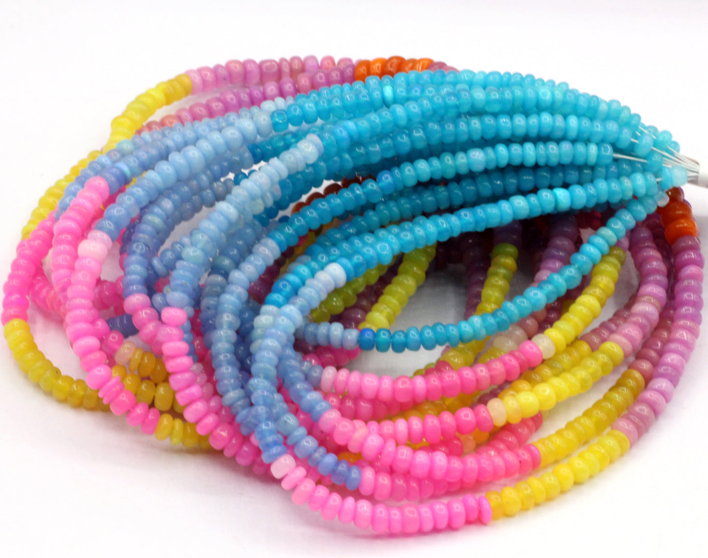 Opal, Multi Opal Beads Smooth, Dyed Color