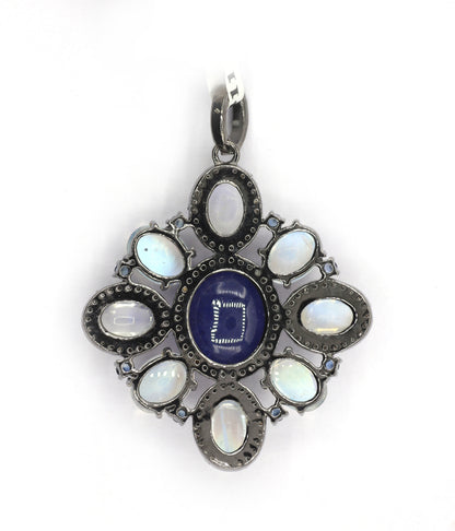 Silver Pave Diamond Pendant
