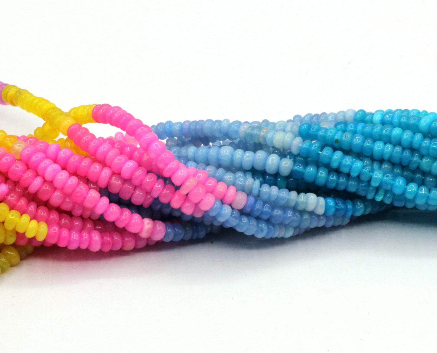 Opal, Multi Opal Beads Smooth, Dyed Color