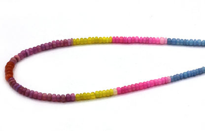 Opal, Multi Opal Beads Smooth, Dyed Color