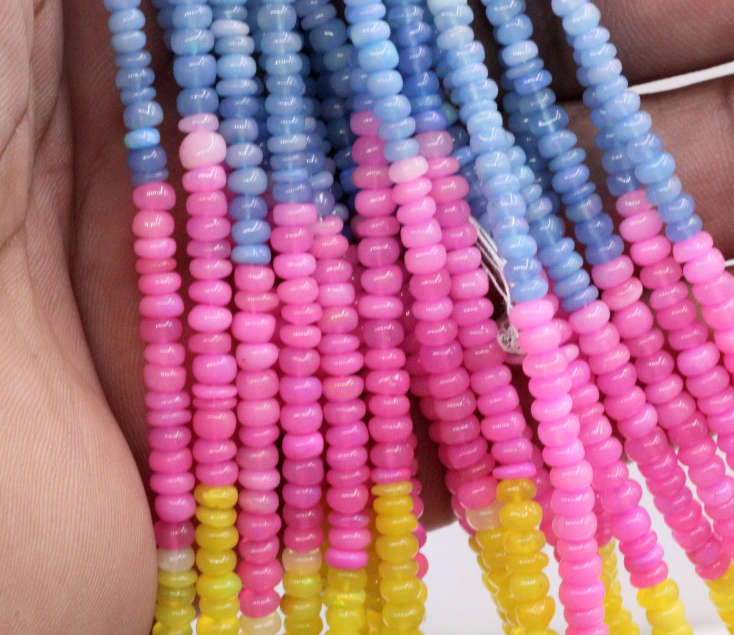 Opal, Multi Opal Beads Smooth, Dyed Color