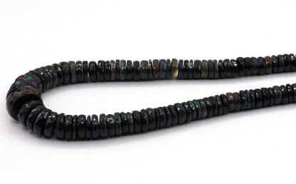 Opal, Black Opal Faceted Heshi, Faceted Donut, Faceted Tyre, Dyed Color