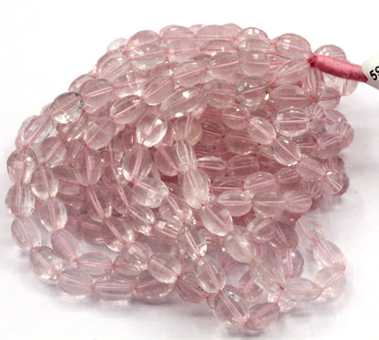 Quartz, Rose Quartz Faceted Beads,