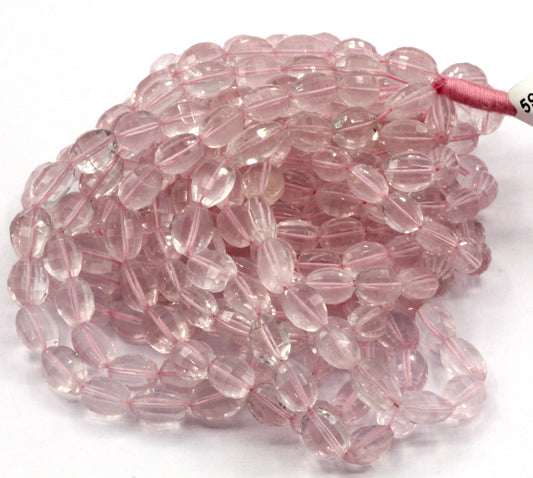 Quartz, Rose Quartz Faceted Beads,