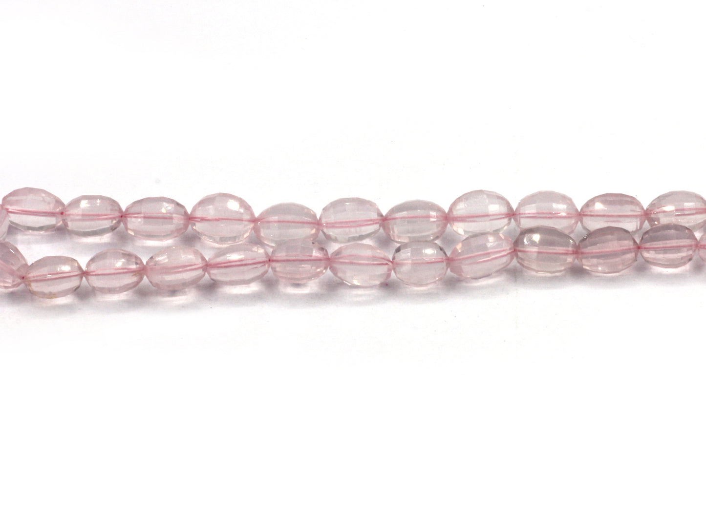 Quartz, Rose Quartz Faceted Beads,